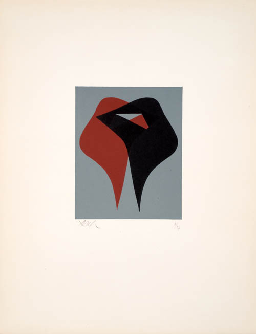 Jean (Hans) Arp - Arthur Rimbaud - 1962 color woodcut